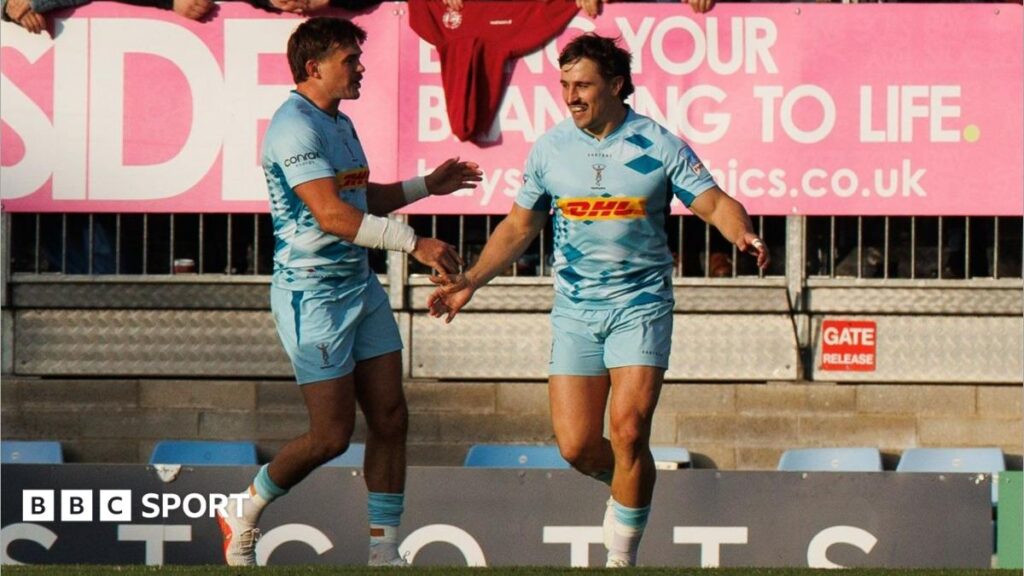 Exeter 28-31 Harlequins: Visitors claim victory over Chiefs in nine-try nailbiter Exeter 28-31 Harlequins: Visitors claim victory over Chiefs in nine-try nailbiter