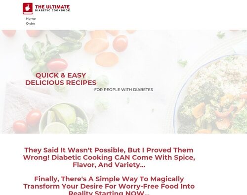 Ultimate Diabetic Cookbook – 70% Commission – Proven Sales Formula Ultimate Diabetic Cookbook – 70% Commission – Proven Sales Formula